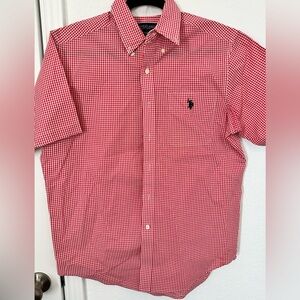 US Polo Assn Size M red and white